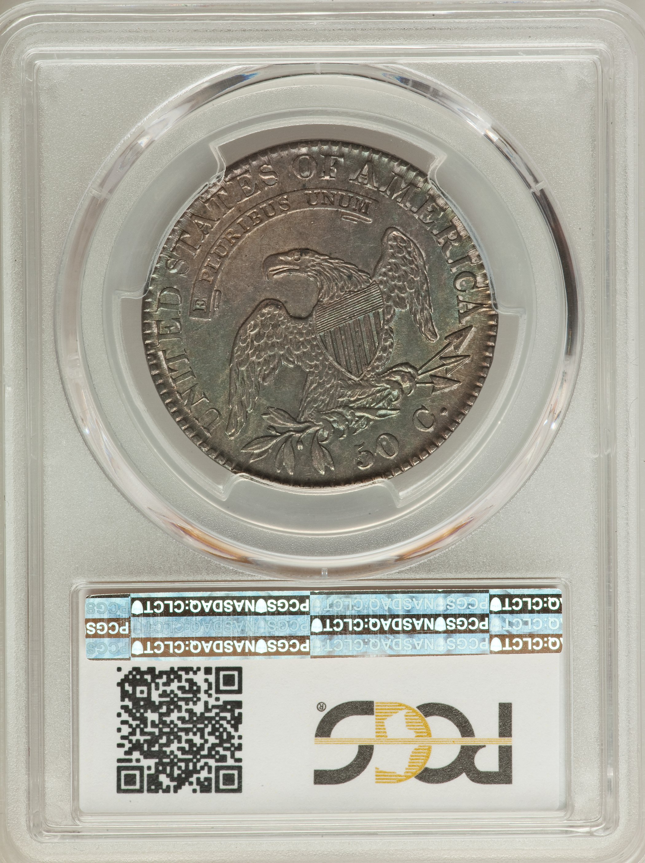 image for: 1822 50C O-106a, R.3, AU58 PCGS. CAC....