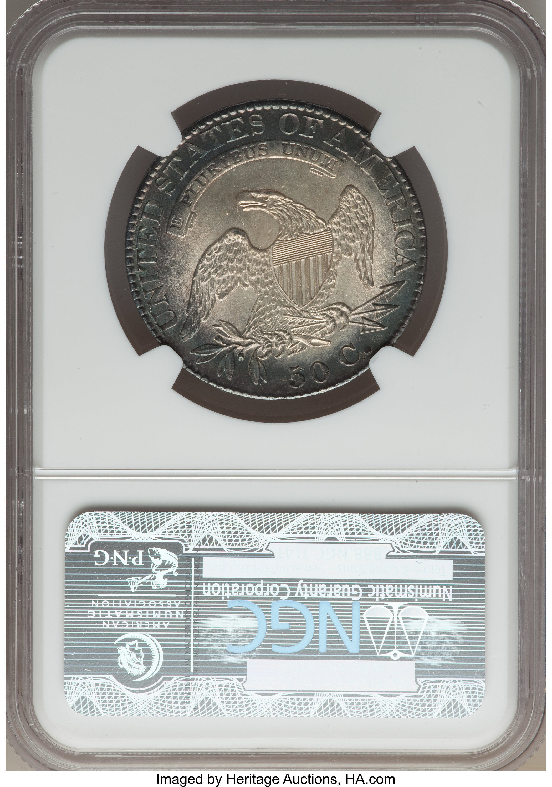 image for: 1825 50C O-116, R.3, MS63 NGC....