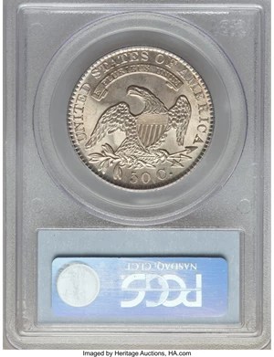 image for: 1830 50C Small 0, O-103, R.1, MS64 PCGS....