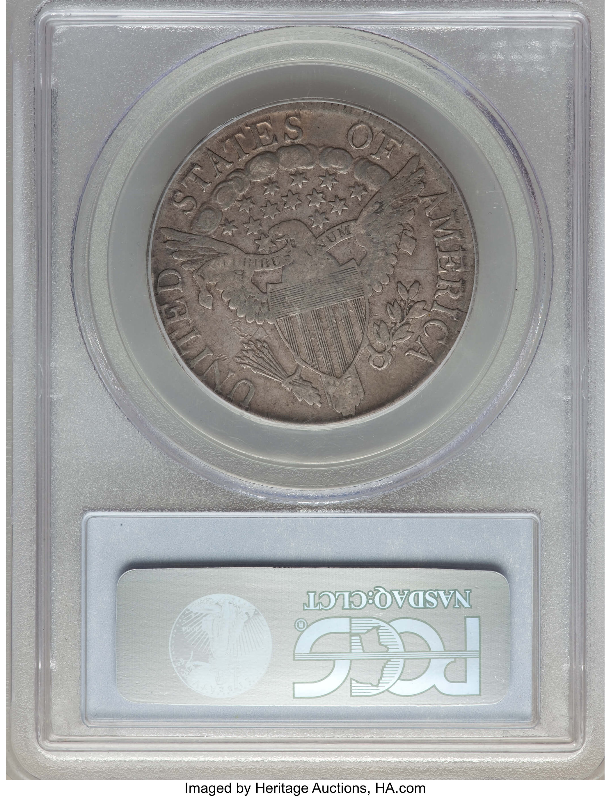 image for: 1806 50C Pointed 6, No Stem, O-109a, T-15, R.3, VF20 PCGS. EX: "E.B.Strickland Collection". PCGS Population: (1/7). NGC Cen...