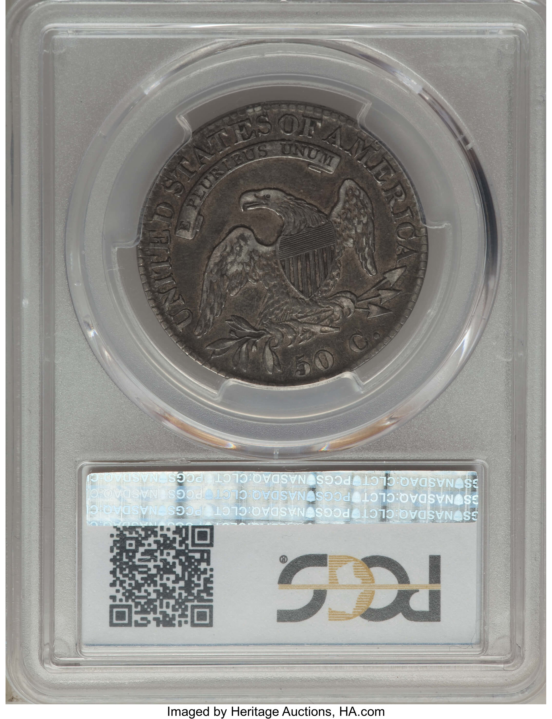 image for: 1822 50C O-113, R.3, VF25 PCGS. PCGS Population: (1/11). NGC Census: (5/14).  ...