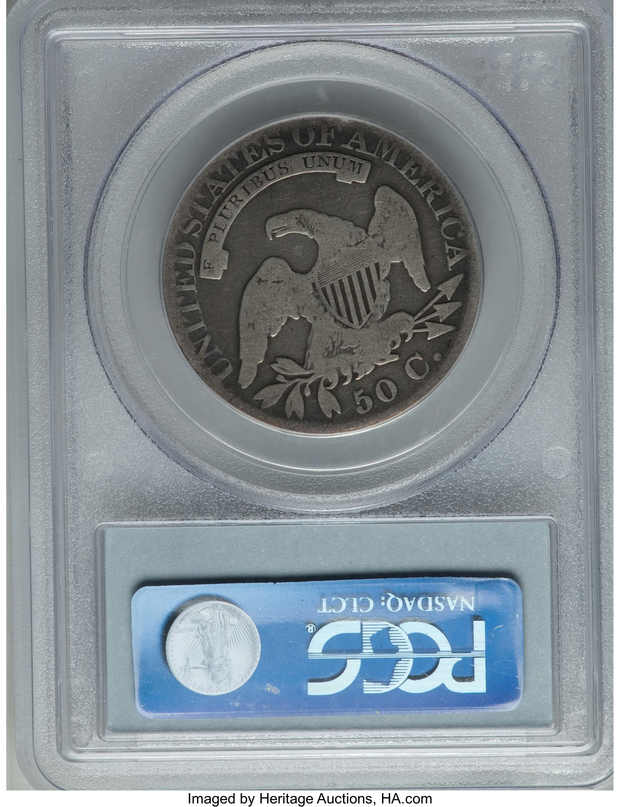 image for: 1825 50C O-103, Low R.4, Good 6 PCGS. PCGS Population: (1/10). NGC Census: (0/16).  Mintage 2,900,000. ...