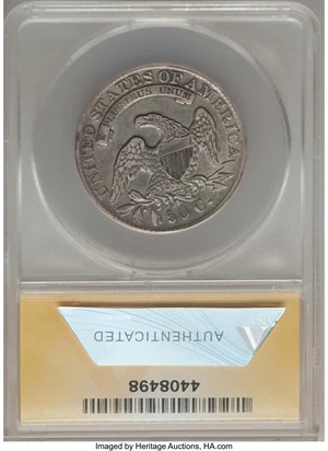 image for: 1834 50C Large Date, Large Letters, O-101, R.1, -- Cleaned -- ANACS. XF45 Details. NGC Census: (9/36). PCGS Population: (4/...