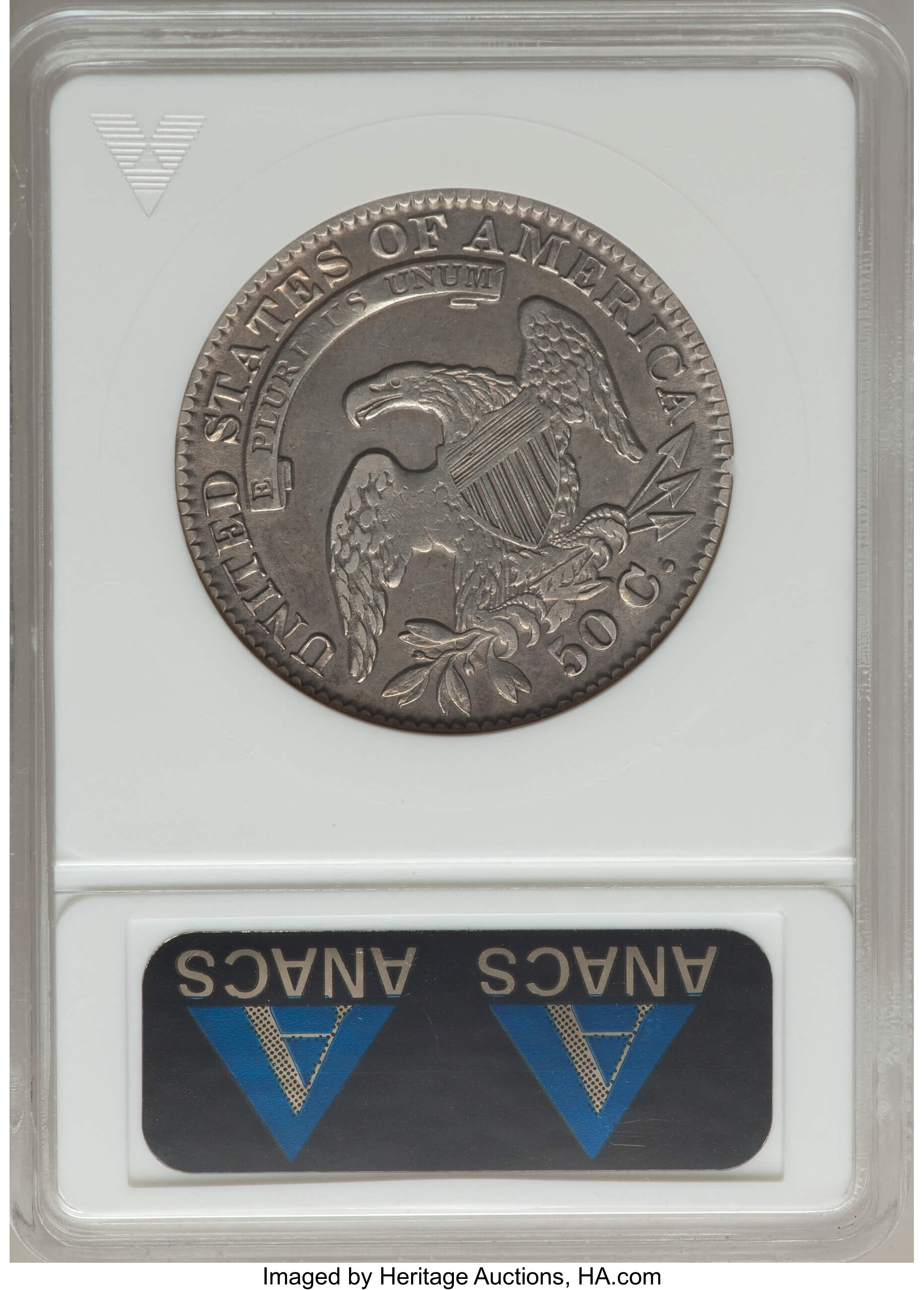 image for: 1834 50C Large Date, Large Letters, O-103, R.2, -- Cleaned -- ANACS. XF45 Details. NGC Census: (6/30). PCGS Population: (3/...