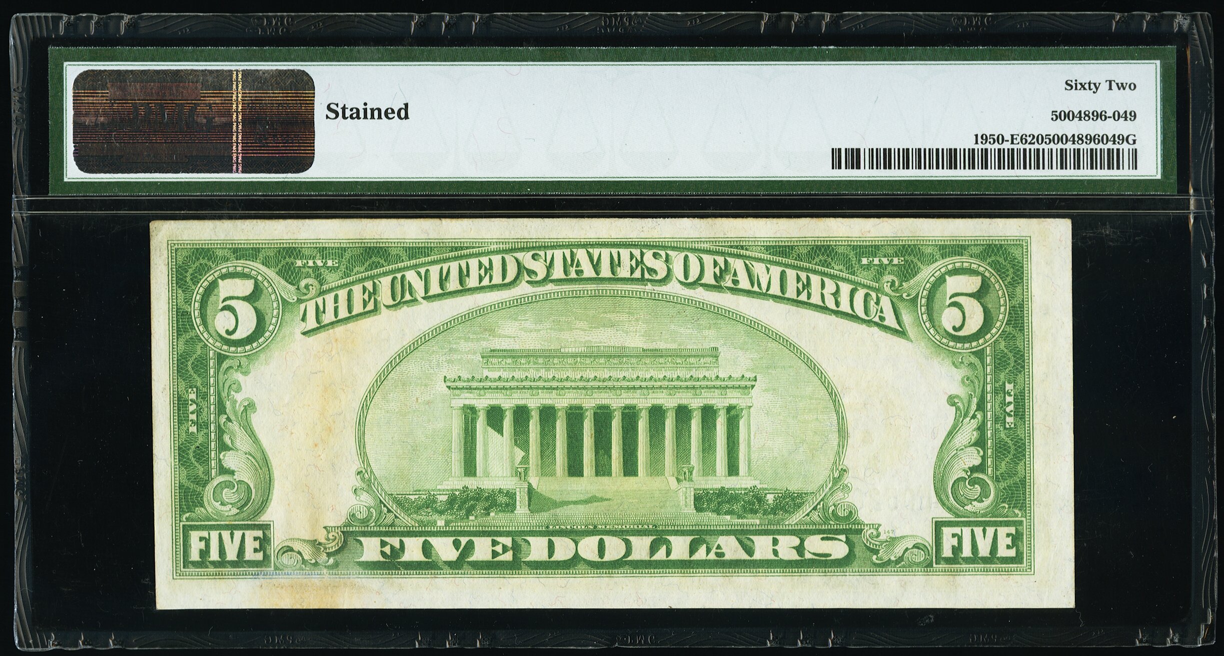 image for: Fr. 1950-E $5 1928 Federal Reserve Note. PMG Uncirculated 62....