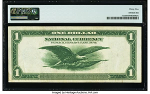 image for: Fr. 715 $1 1918 Federal Reserve Bank Note PMG Choice Very Fine 35....