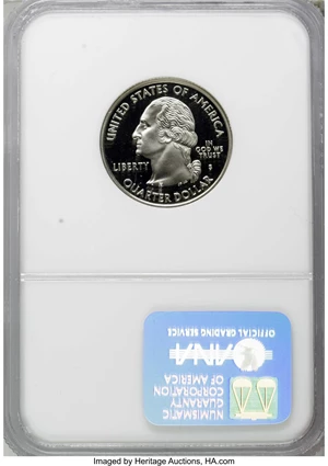 image for: 2000-S 25C South Carolina Clad PR70 Deep Cameo NGC. NGC Census: (0/0). PCGS Population (63/0). Numismedia Wsl. Price for N...