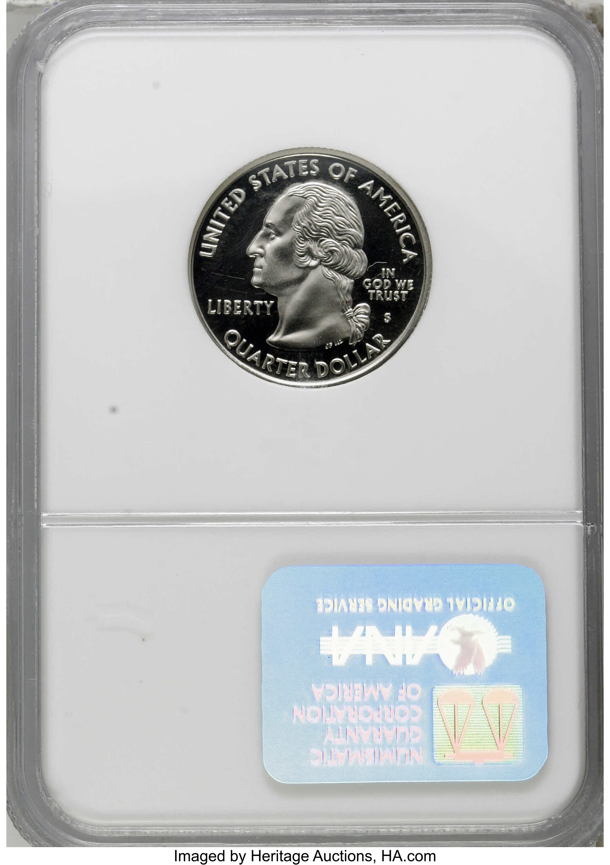 image for: 2003-S 25C Maine Clad PR70 Deep Cameo NGC. NGC Census: (0/0). PCGS Population (65/0).  Numismedia Wsl. Price for NGC/PCGS c...