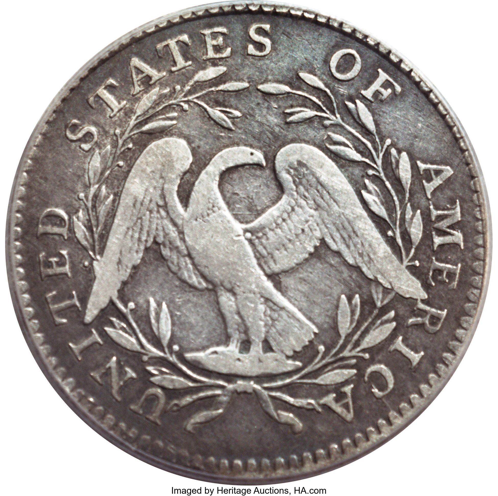 image for: 1795 50C 2 Leaves VF20 PCGS....