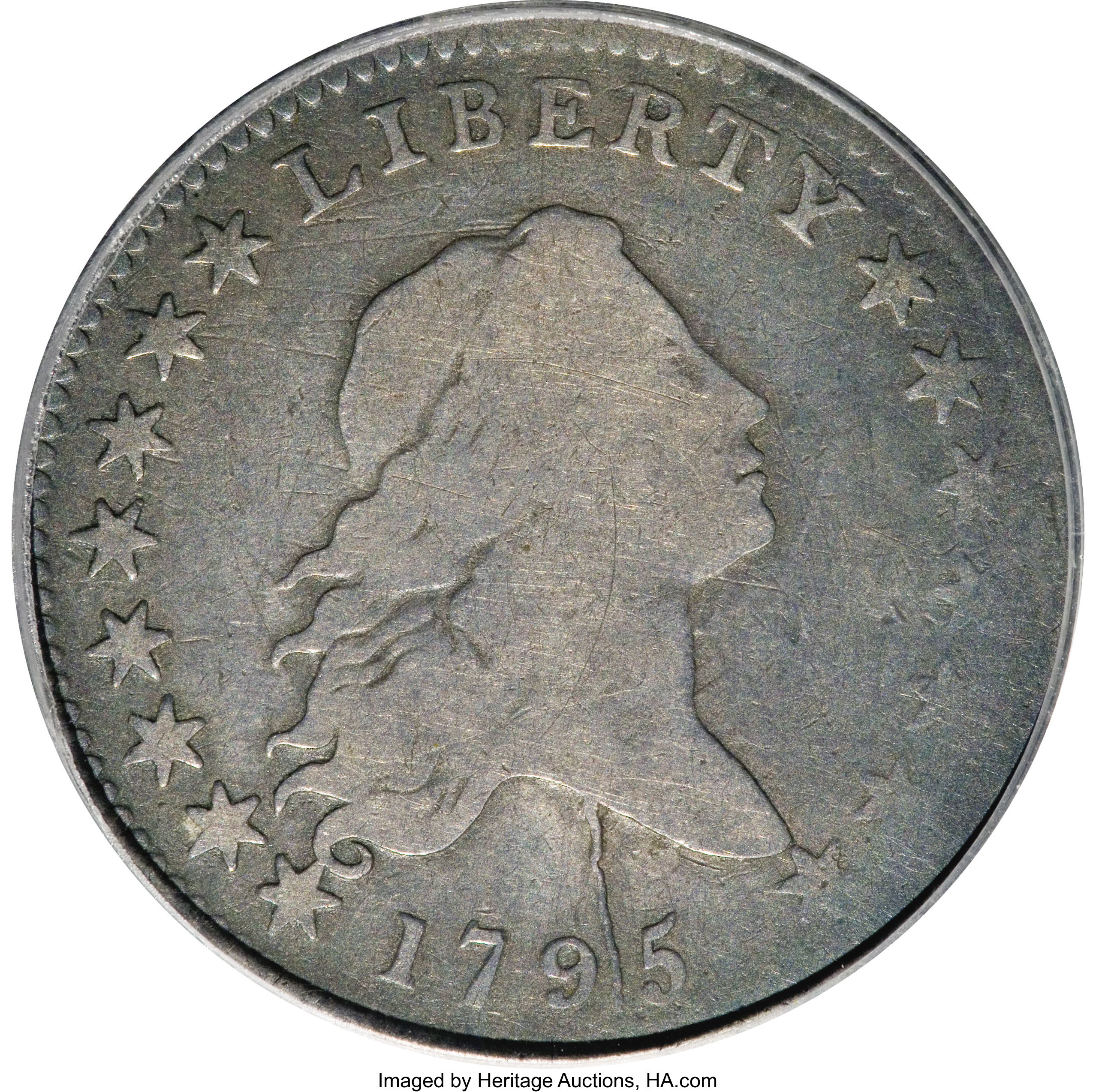 image for: 1795 50C 2 Leaves VG8 PCGS....