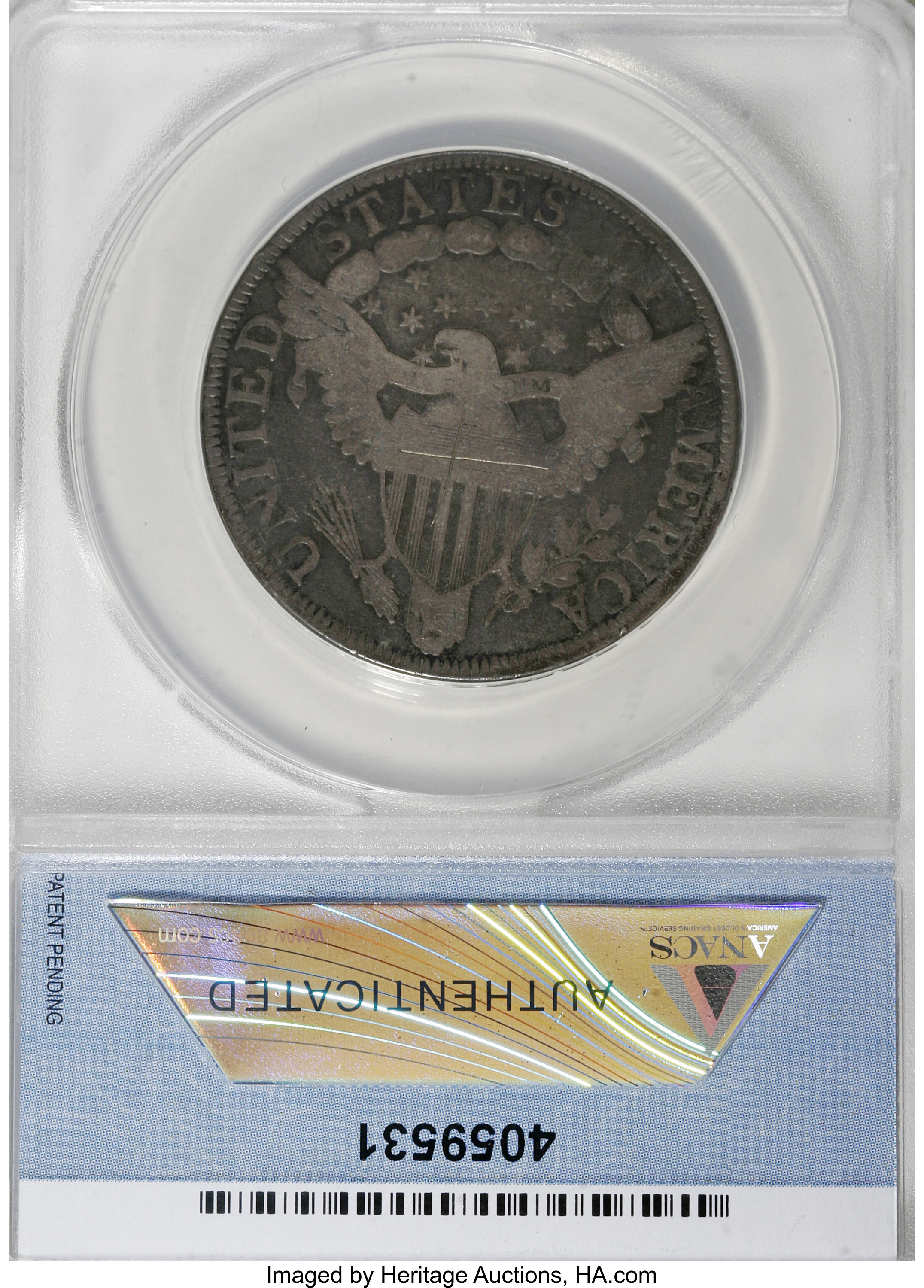 image for: 1801 50C --Scratched--ANACS. VG10 Details....