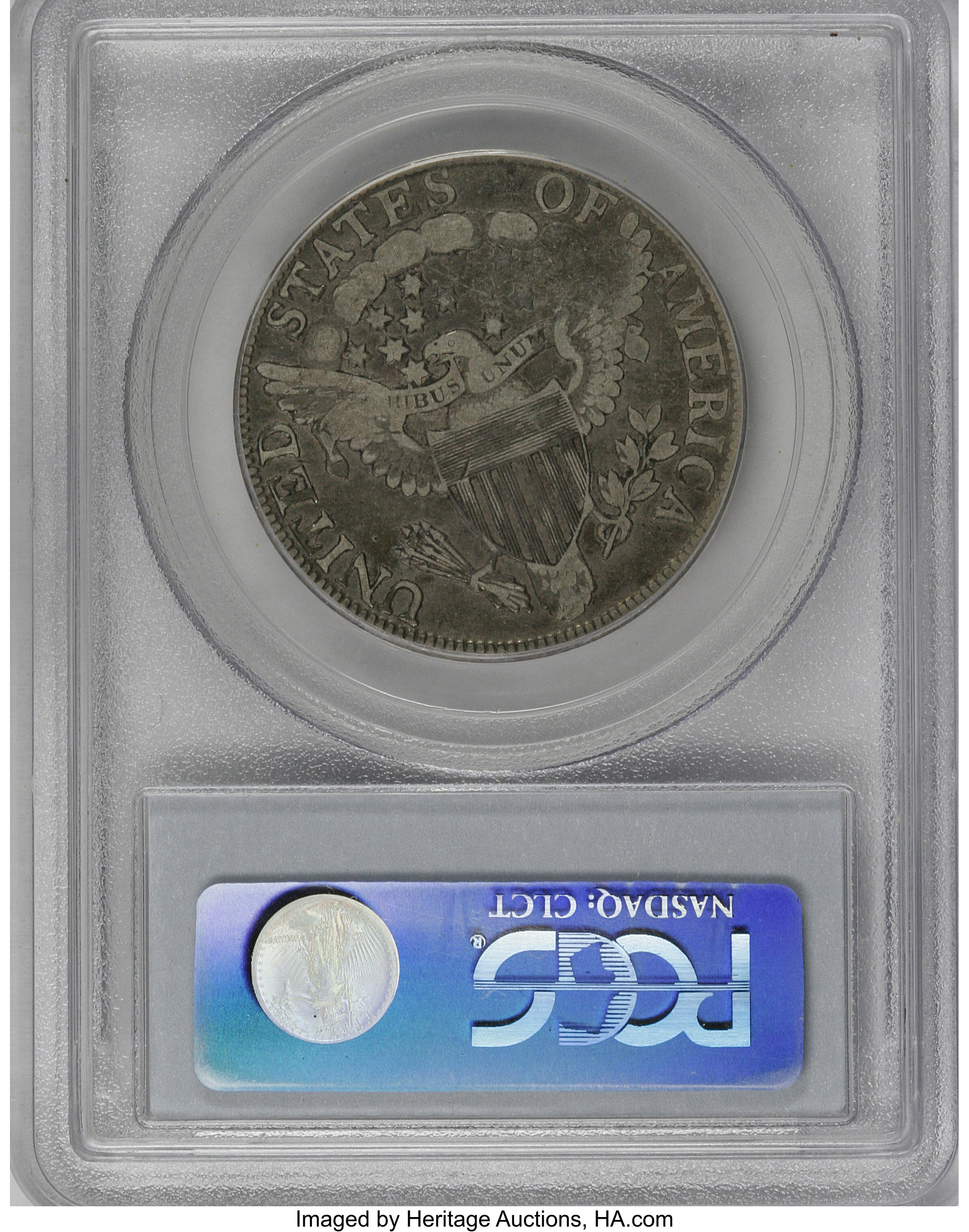 image for: 1806 50C 6 Over Inverted 6 VF20 PCGS....