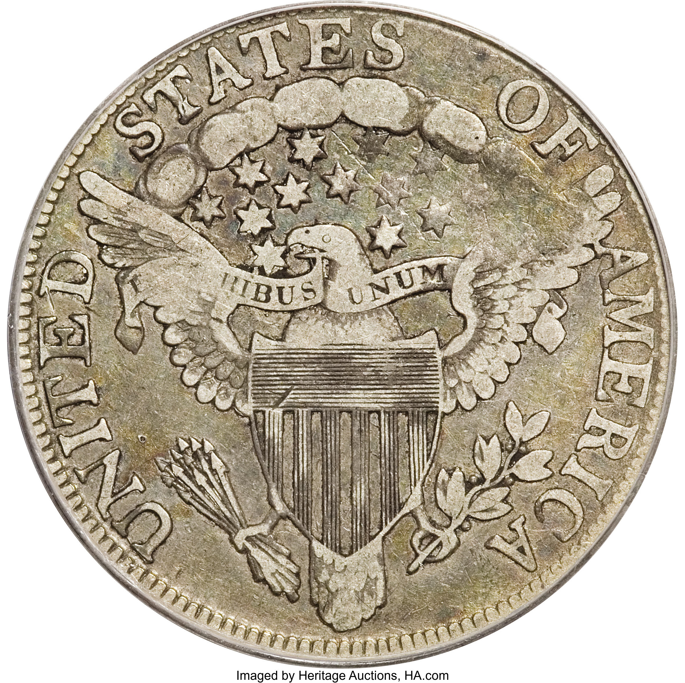 image for: 1806 50C 6 Over Inverted 6 VF20 PCGS....