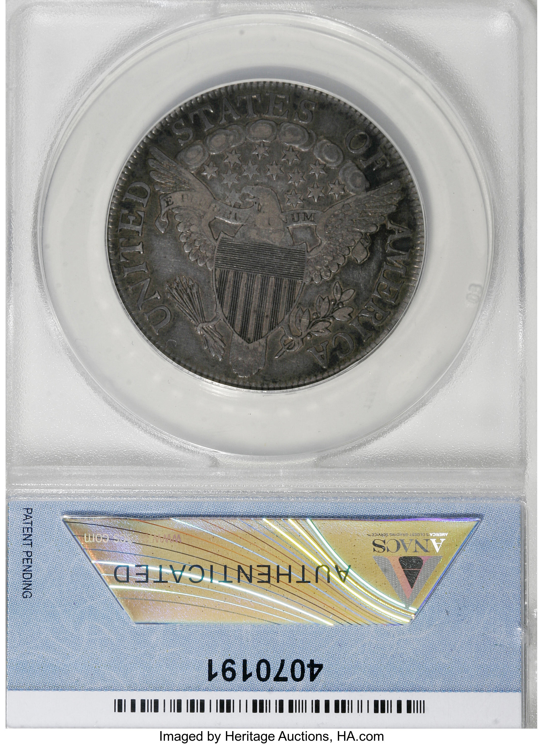 image for: 1806 50C Pointed 6, Stem VF35 ANACS....