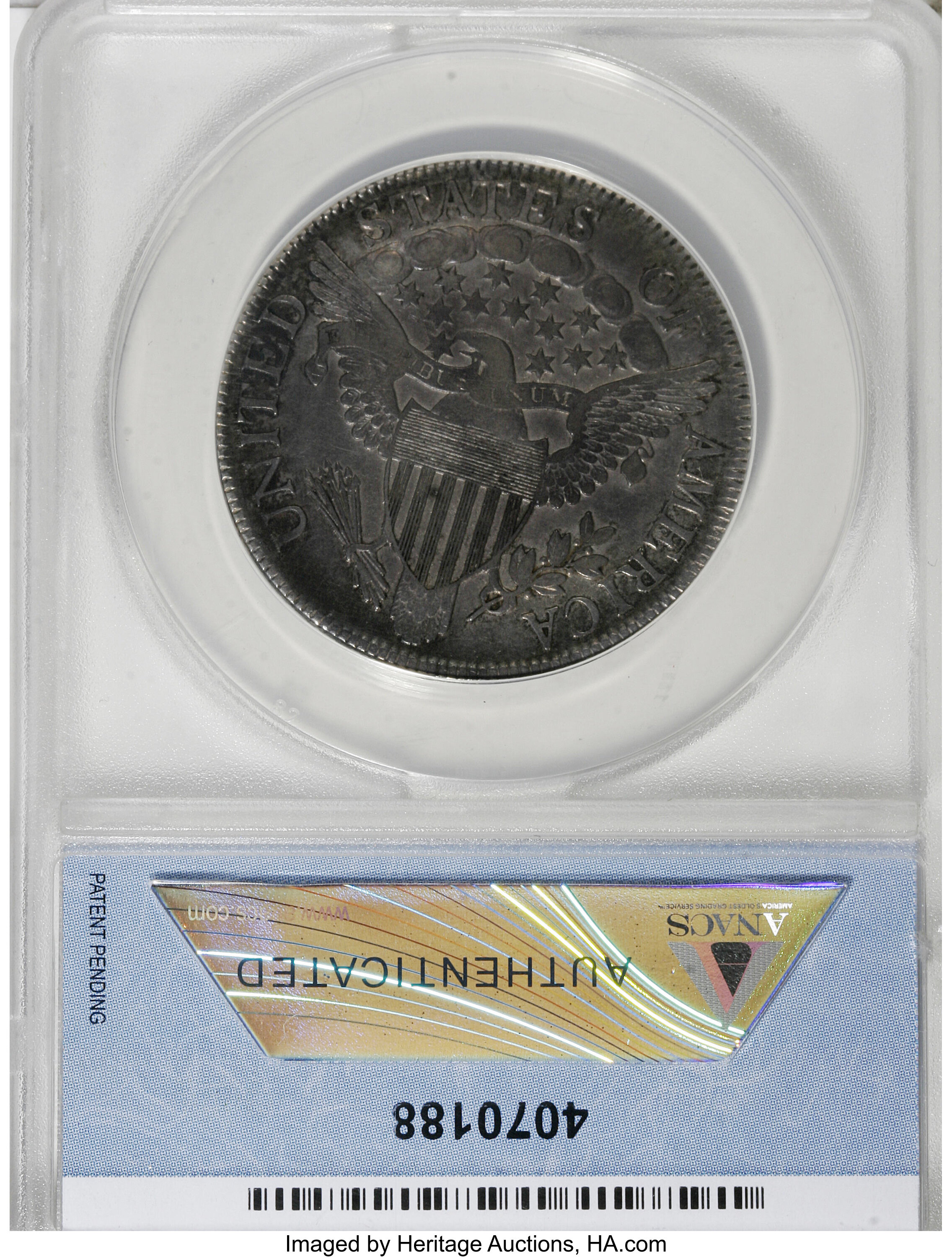 image for: 1806 50C Pointed 6, Stem VF35 ANACS....