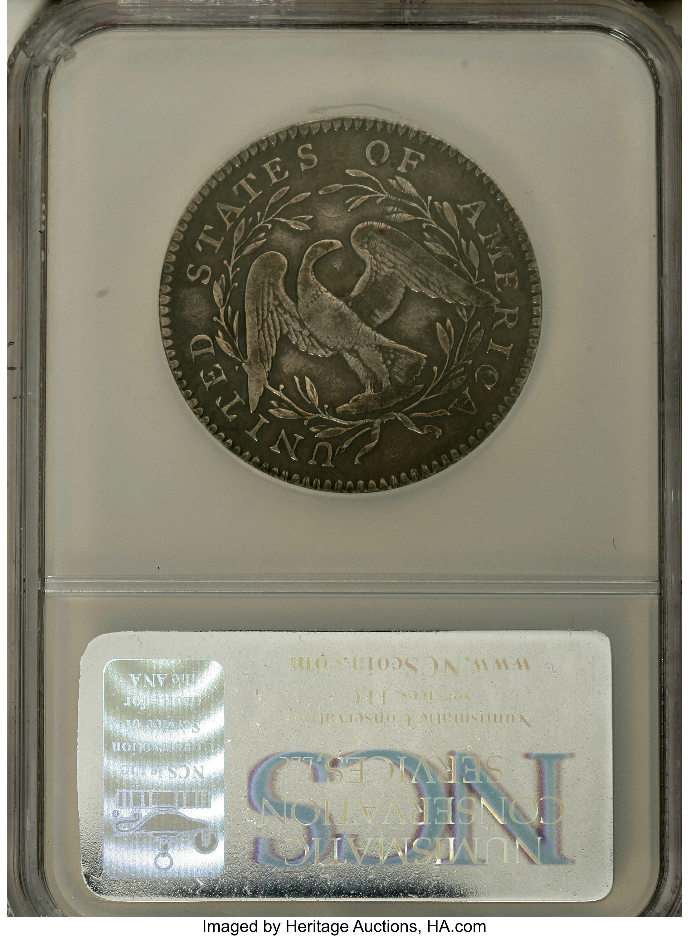 image for: 1795 50C Two Leaves, O-104, R.4--Improperly Cleaned--NCS. VF Details....