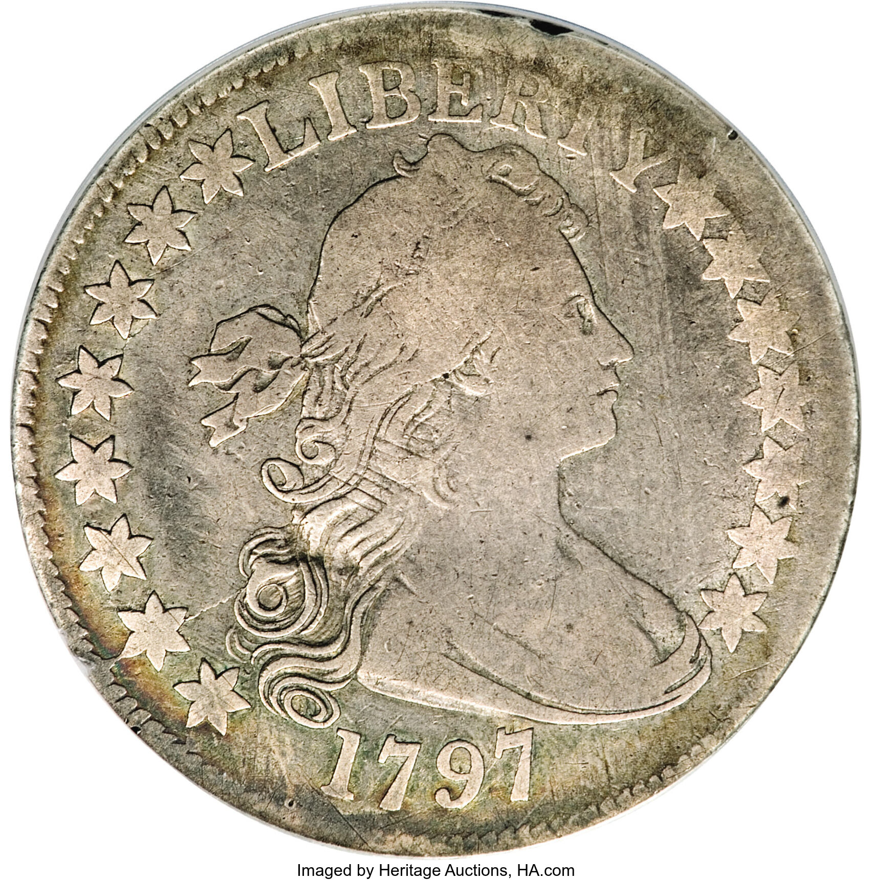 image for: 1797 50C O-102, Low R.6--Scratched--NCS. Fine Details....