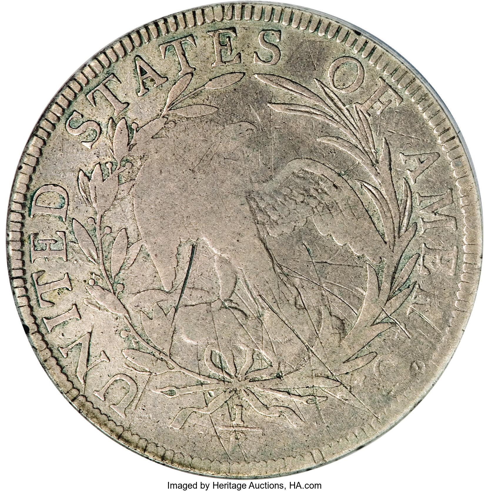 image for: 1797 50C O-102, Low R.6--Scratched--NCS. Fine Details....