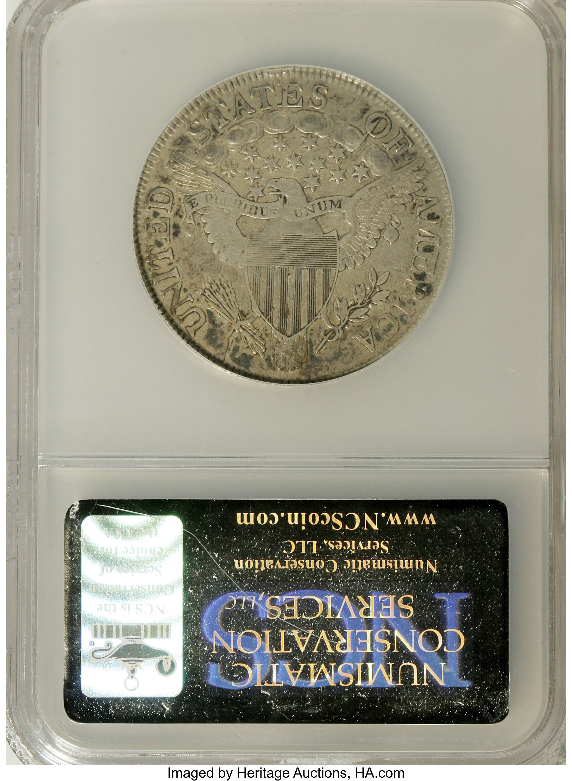 image for: 1806 50C Pointed 6, Stem, O-118a, R.3--Improperly Cleaned--NCS. VF Details. NGC Census: (0/0). PCGS Population (0/0).   (#3...