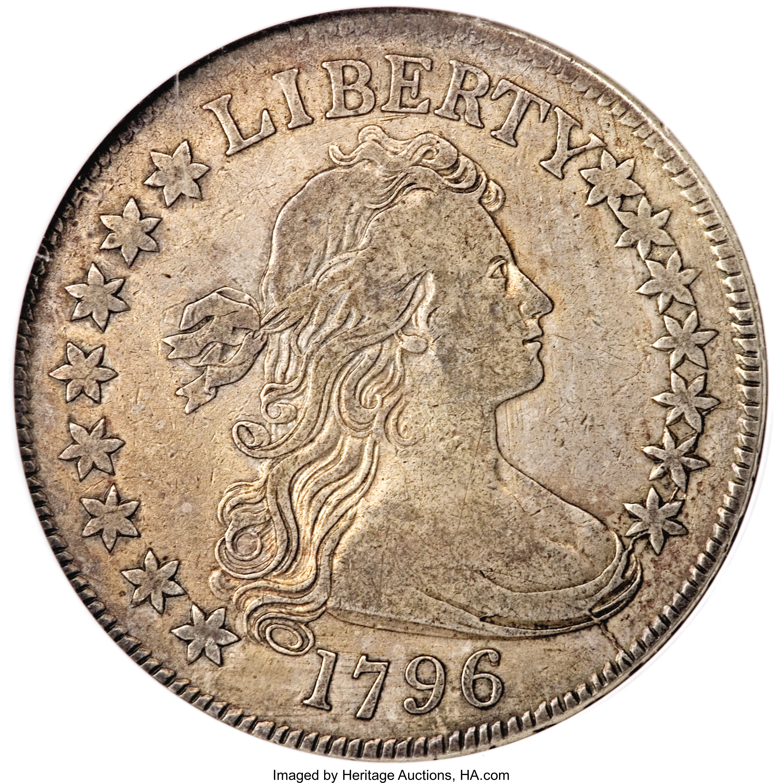 image for: 1796 50C 15 Stars, O-101, R.5 VF25 NGC....