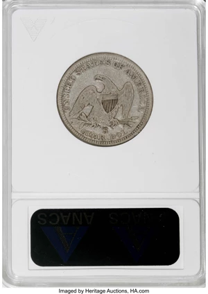 image for: 1865-S 25C --Cleaned--ANACS. VF20 Details. NGC Census: (2/26). PCGS Population (1/26). Mintage: 41,000. Numismedia Wsl. Pric...