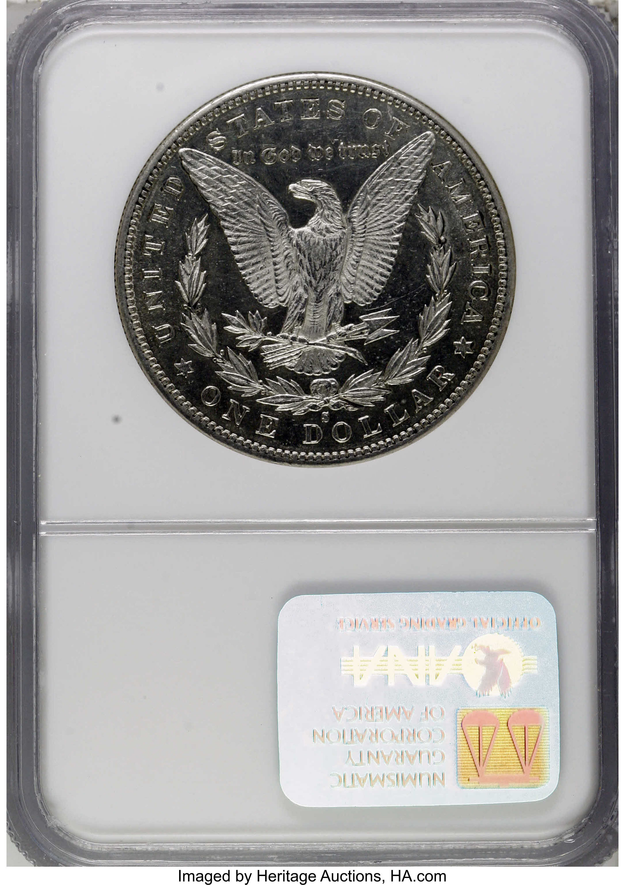 image for: 1883-S $1 AU55 Prooflike NGC. NGC Census: (9/57). PCGS Population (0/22).   (#7149)From The Diamond Head Collection....