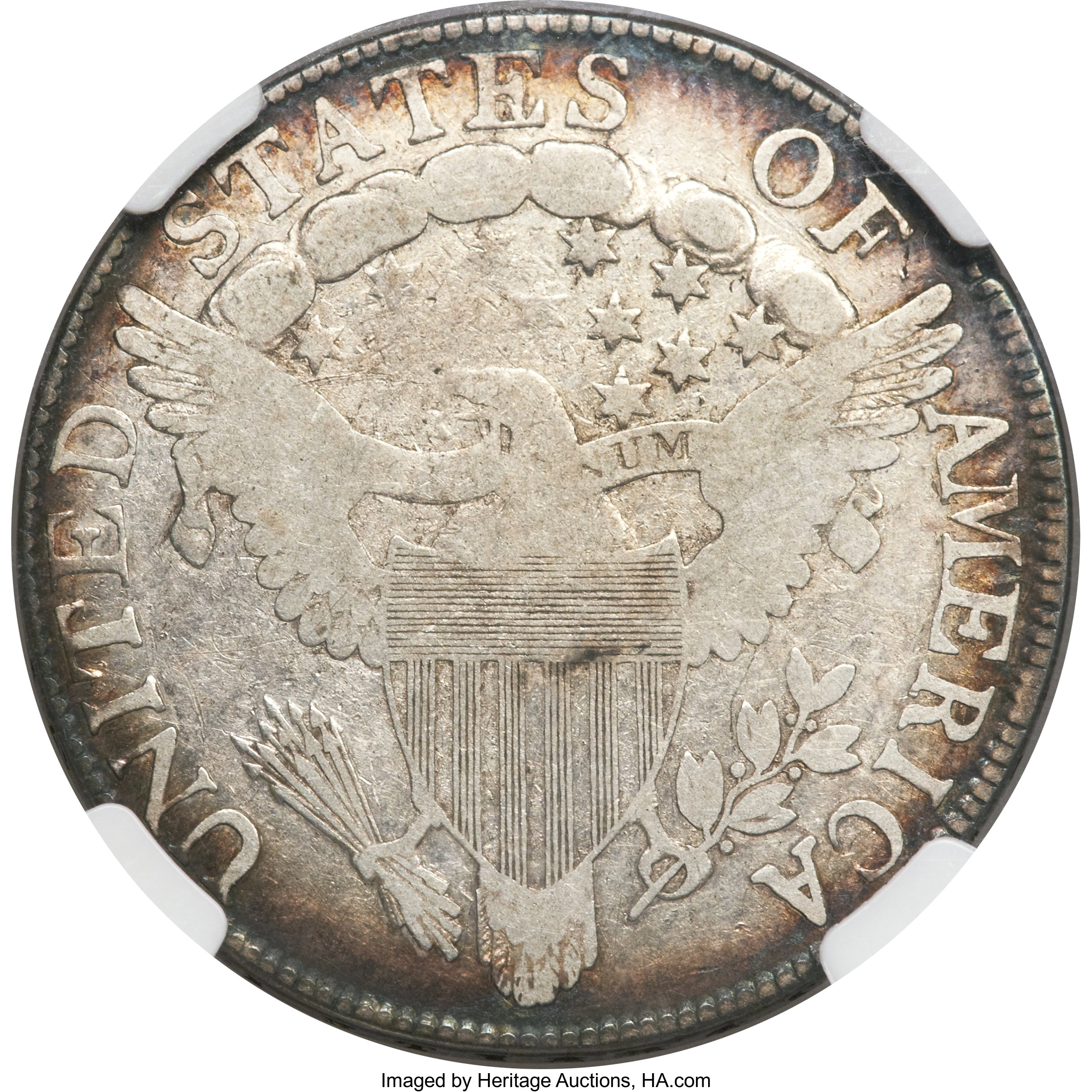 image for: 1806 50C E over A in STATES VG10 NGC. O-124, R.6....
