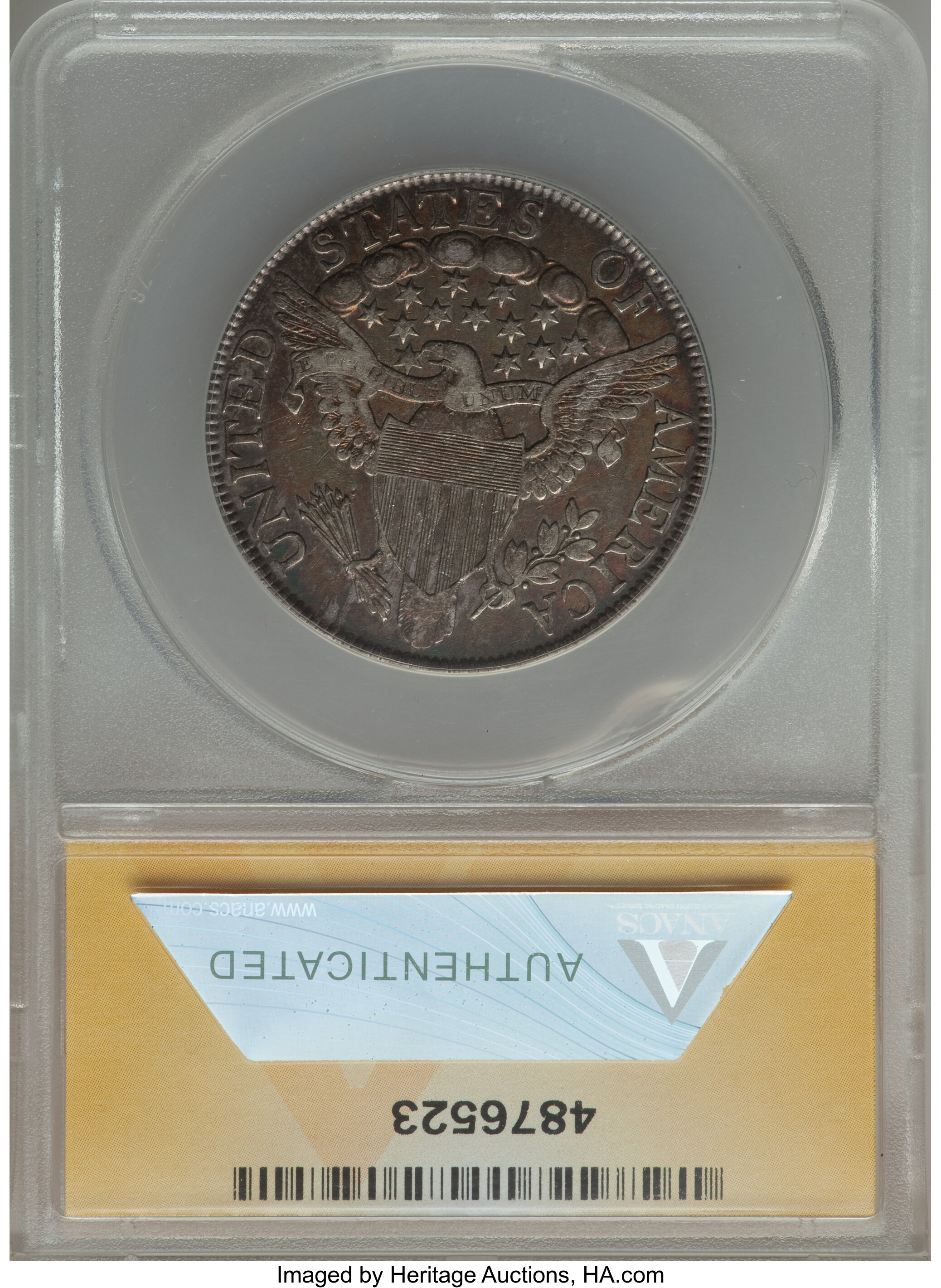 image for: 1806 50C Pointed 6, Stem, O-115, R.1 VF30 ANACS. NGC Census: (0/0). PCGS Population (0/6).  ...
