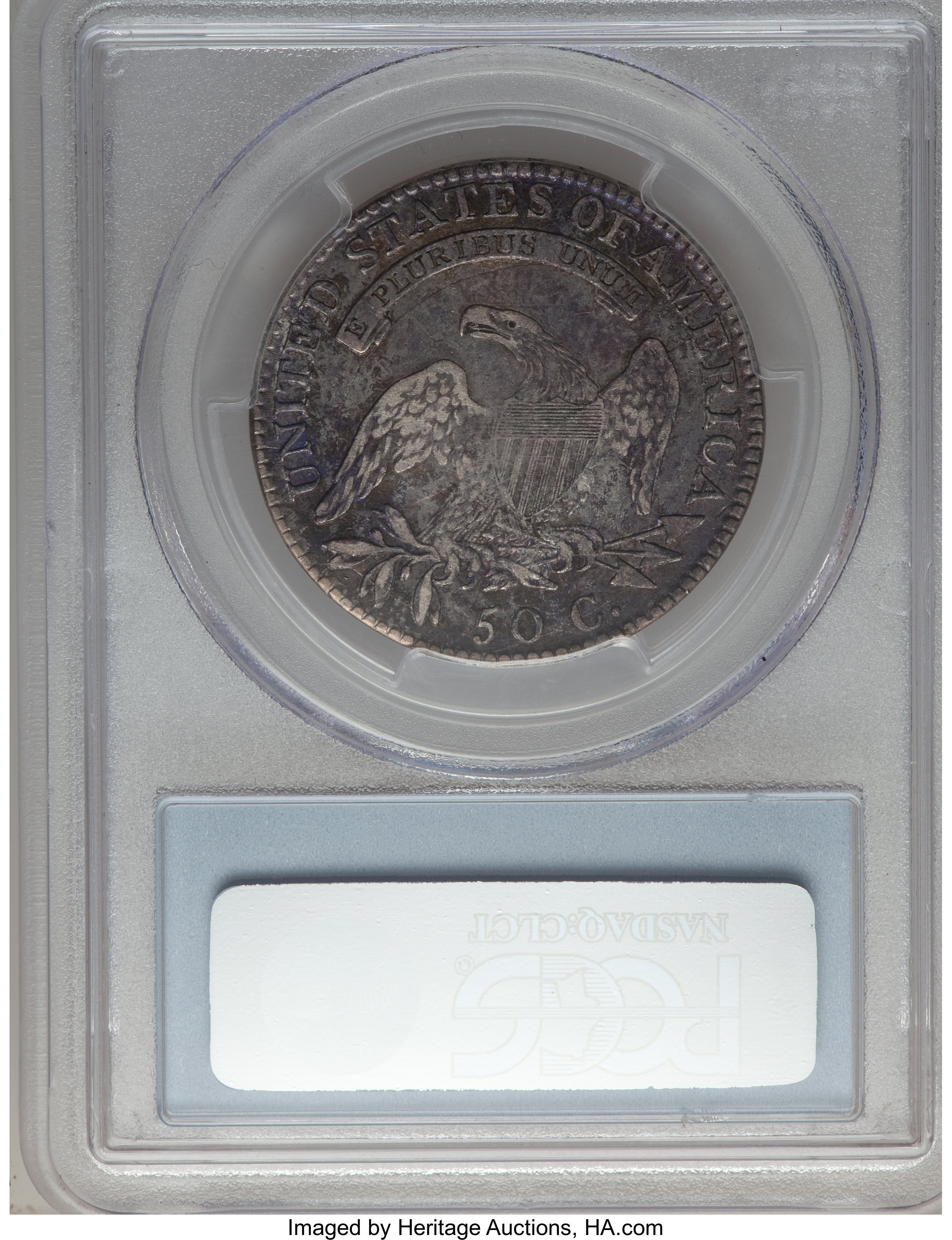 image for: 1819/8 50C Large 9, O-103a, R.4, XF40 PCGS. PCGS Population (0/0). NGC Census: (0/0).  ...