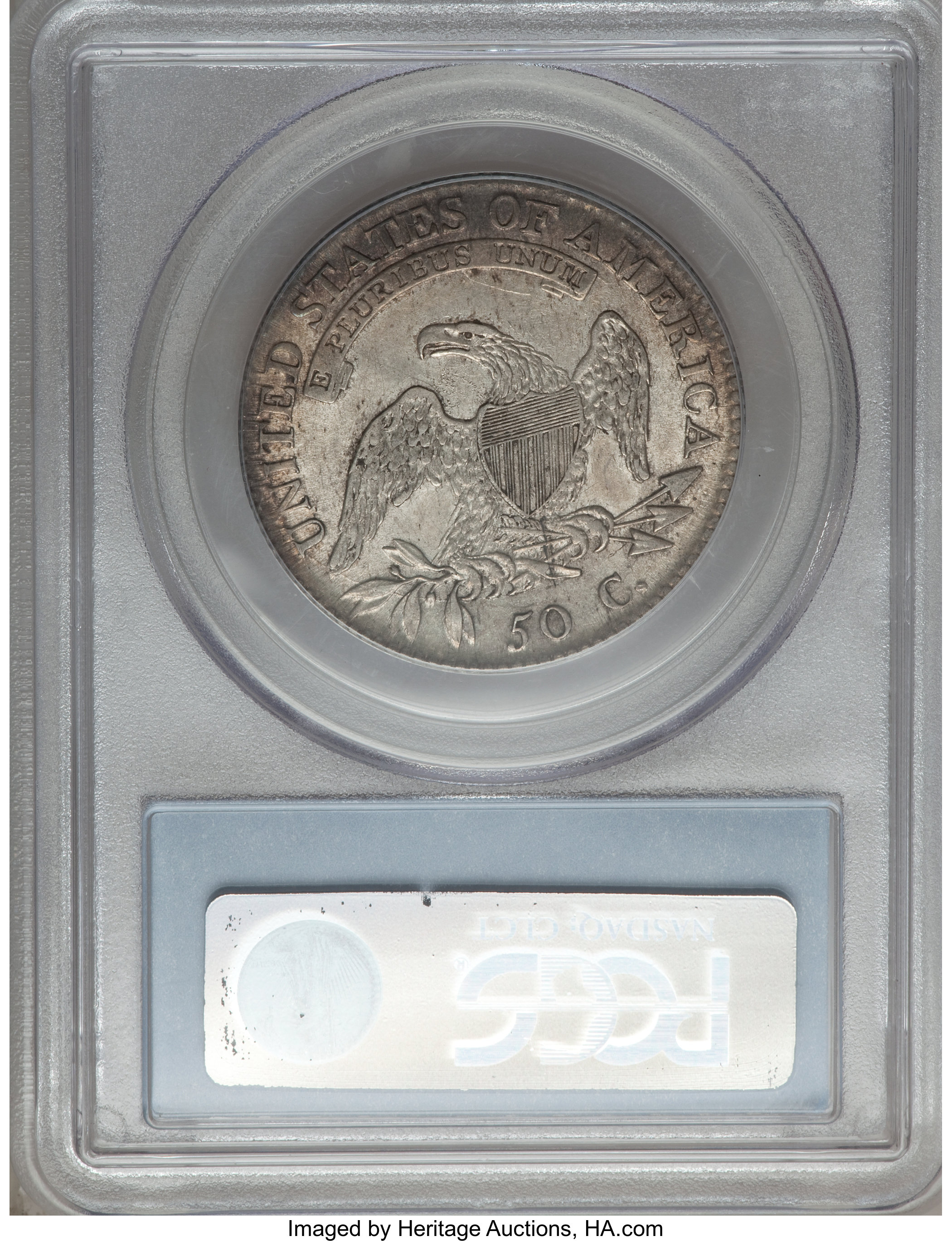 image for: 1817 50C O-111a, R.1, AU50 PCGS. PCGS Population (1/4). NGC Census: (0/0).  ...
