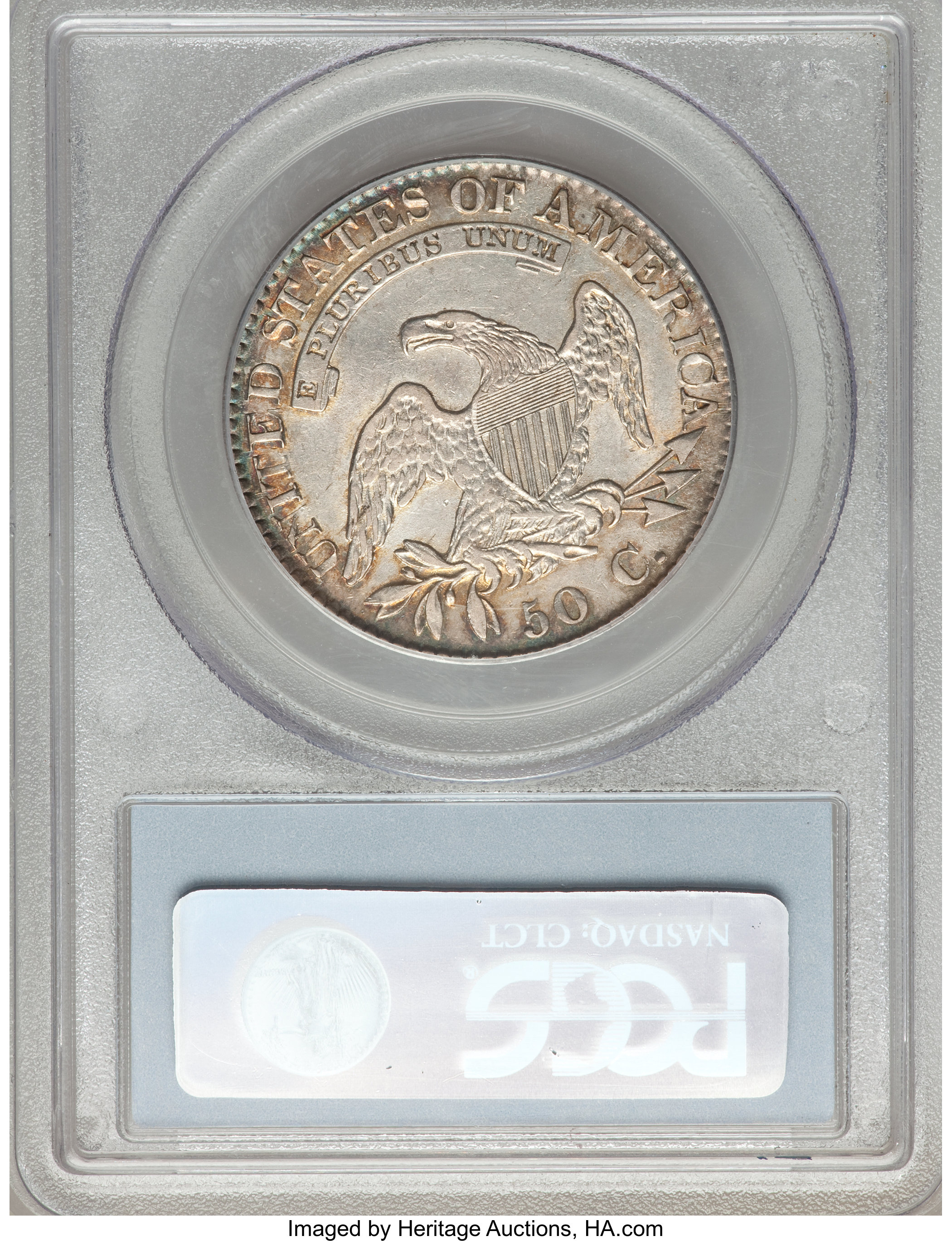 image for: 1823 50C O-110 AU53 PCGS. PCGS Population (1/2). NGC Census: (0/0).  ...