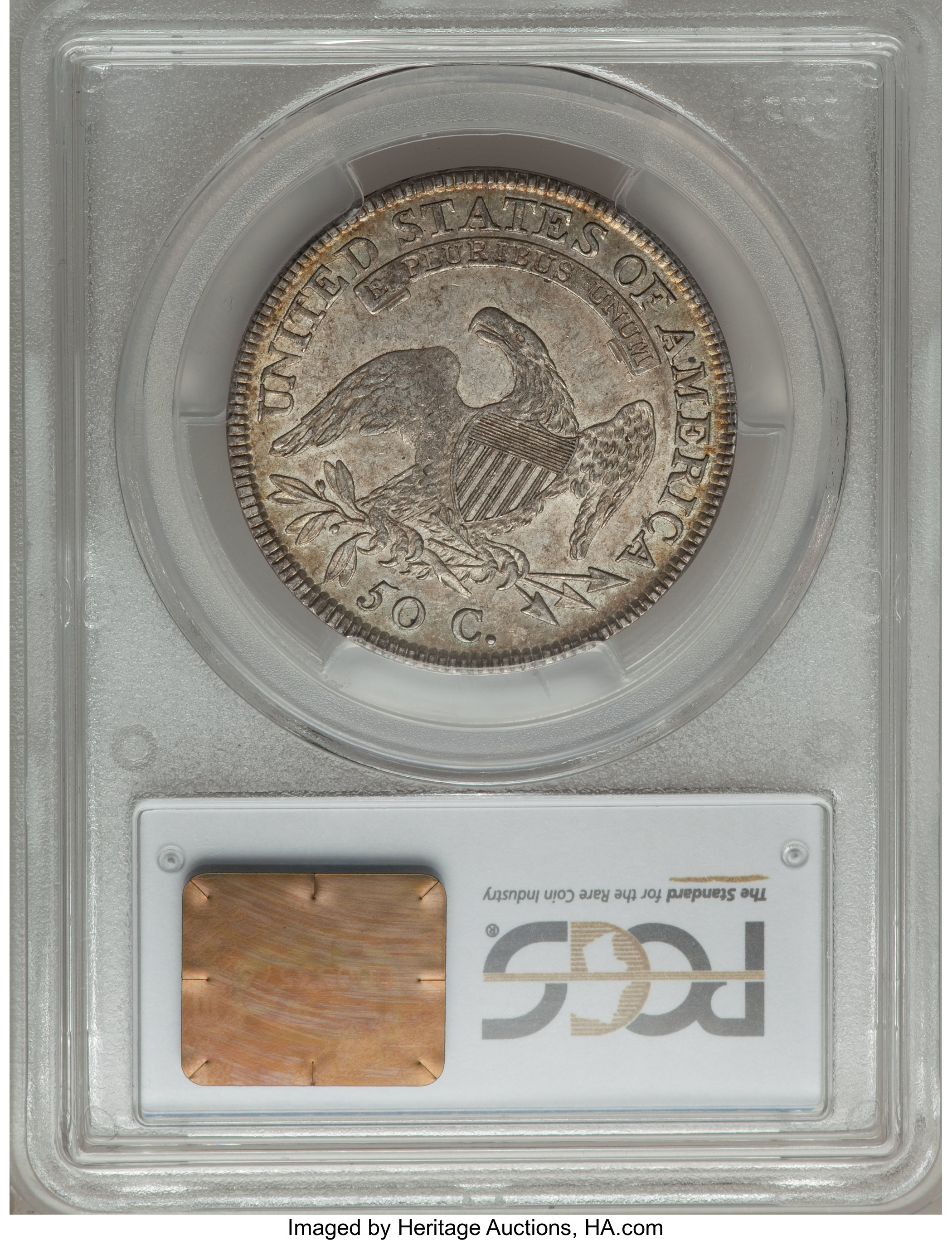 image for: 1810 50C O-102 AU50 PCGS. PCGS Population (2/2). NGC Census: (0/0). Mintage: 1,276,276. ...