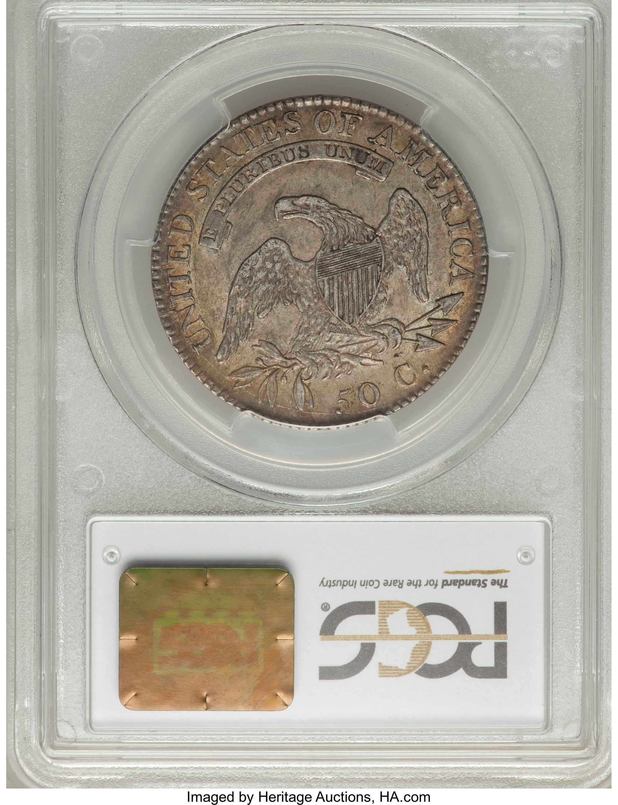 image for: 1818 50C O-112 AU53 PCGS. PCGS Population (0/0). NGC Census: (0/0). Mintage: 1,960,322. ...
