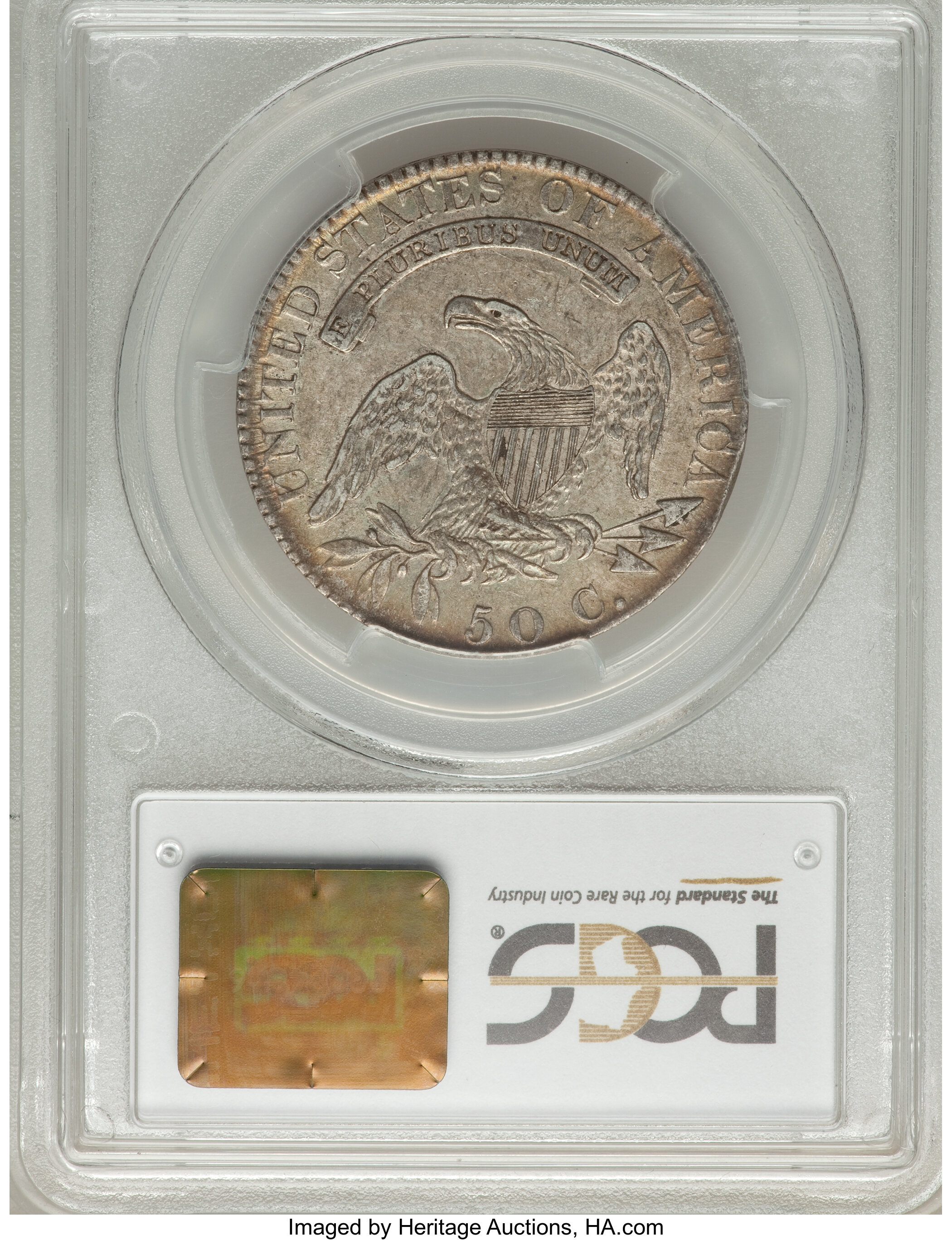 image for: 1819 50C O-111 AU50 PCGS. PCGS Population (0/0). NGC Census: (0/0). Mintage: 2,208,000. ...
