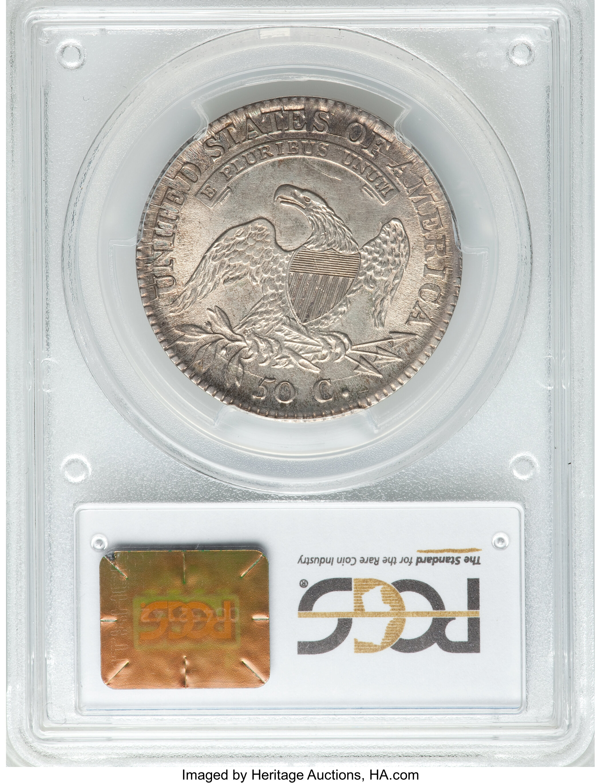 image for: 1811 50C Small 8, O-106, R.3, AU58 PCGS....
