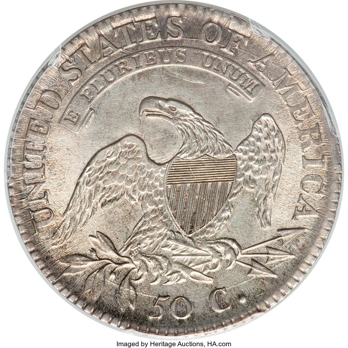 image for: 1811 50C Small 8, O-106, R.3, AU58 PCGS....