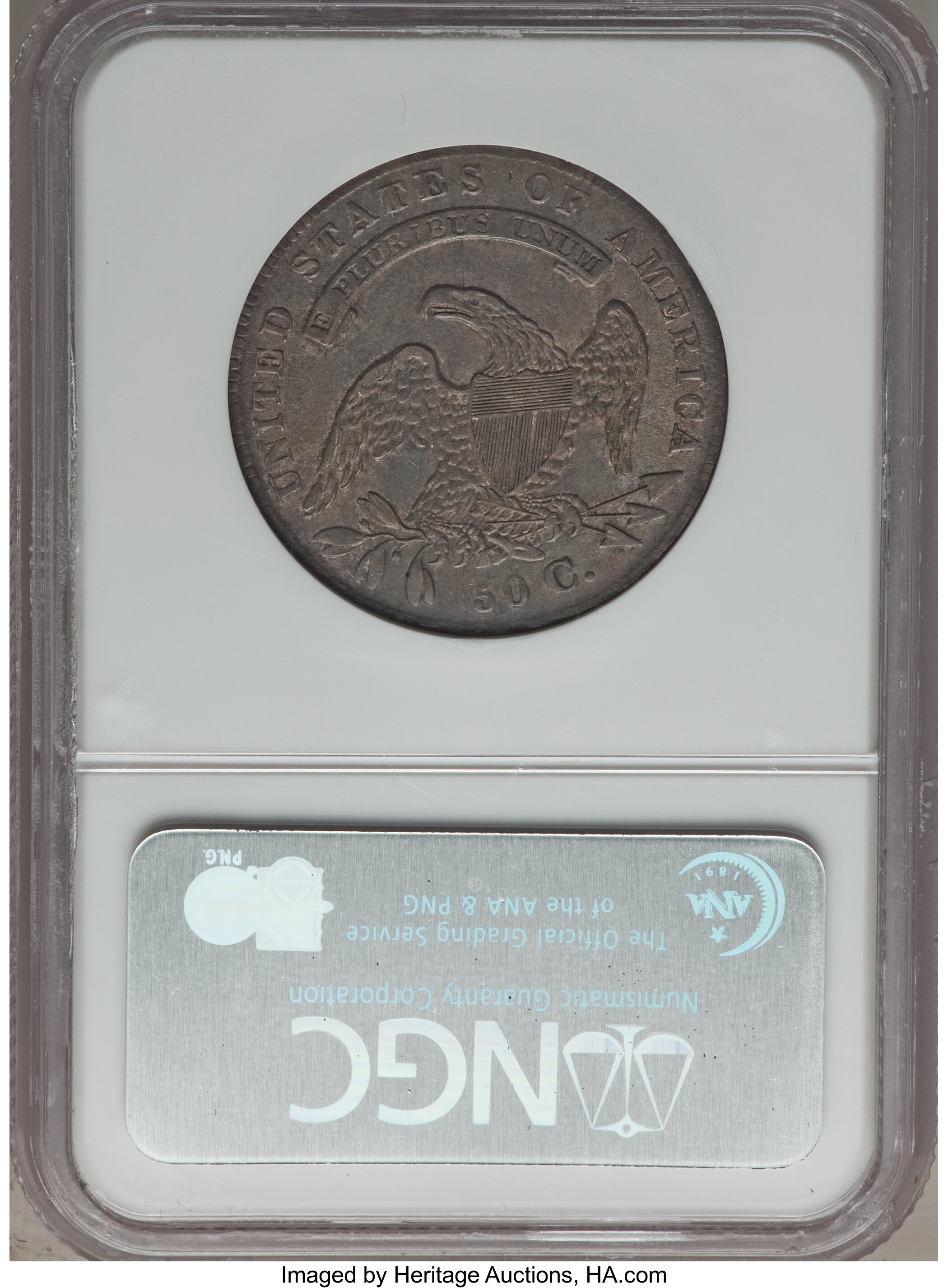 image for: 1836 50C 50/00, Lettered Edge, O-116, R.2, AU58 NGC....