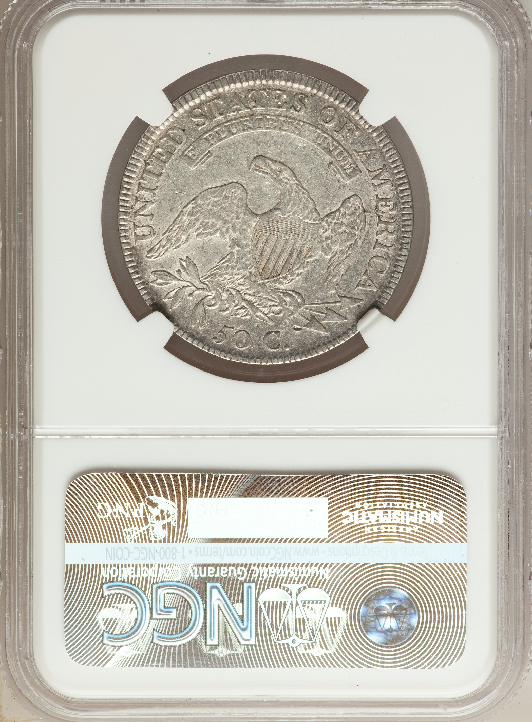 image for: 1809 50C XXX Edge, O-110, High R.4, XF45 NGC....