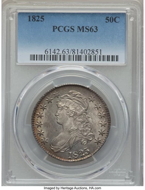 image for: 1825 50C O-114, R.1, MS63 PCGS....
