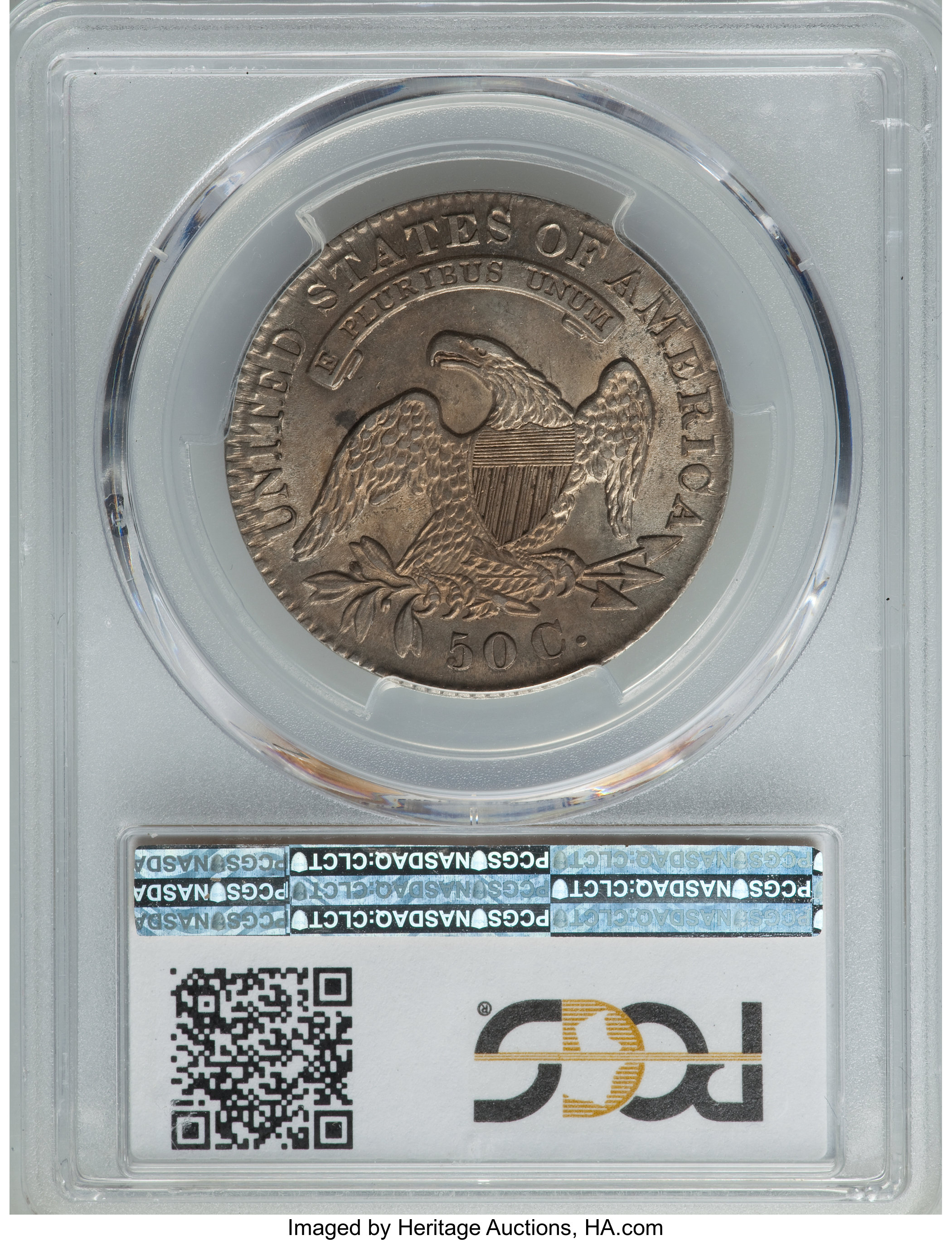 image for: 1830 50C Small 0, O-101, R.1, MS61 PCGS....