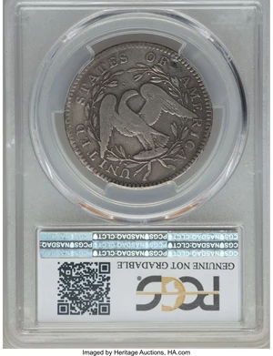 image for: 1795 50C 2 Leaves, O-102, T-26, R.4 -- Repaired -- PCGS Genuine. VF Details....