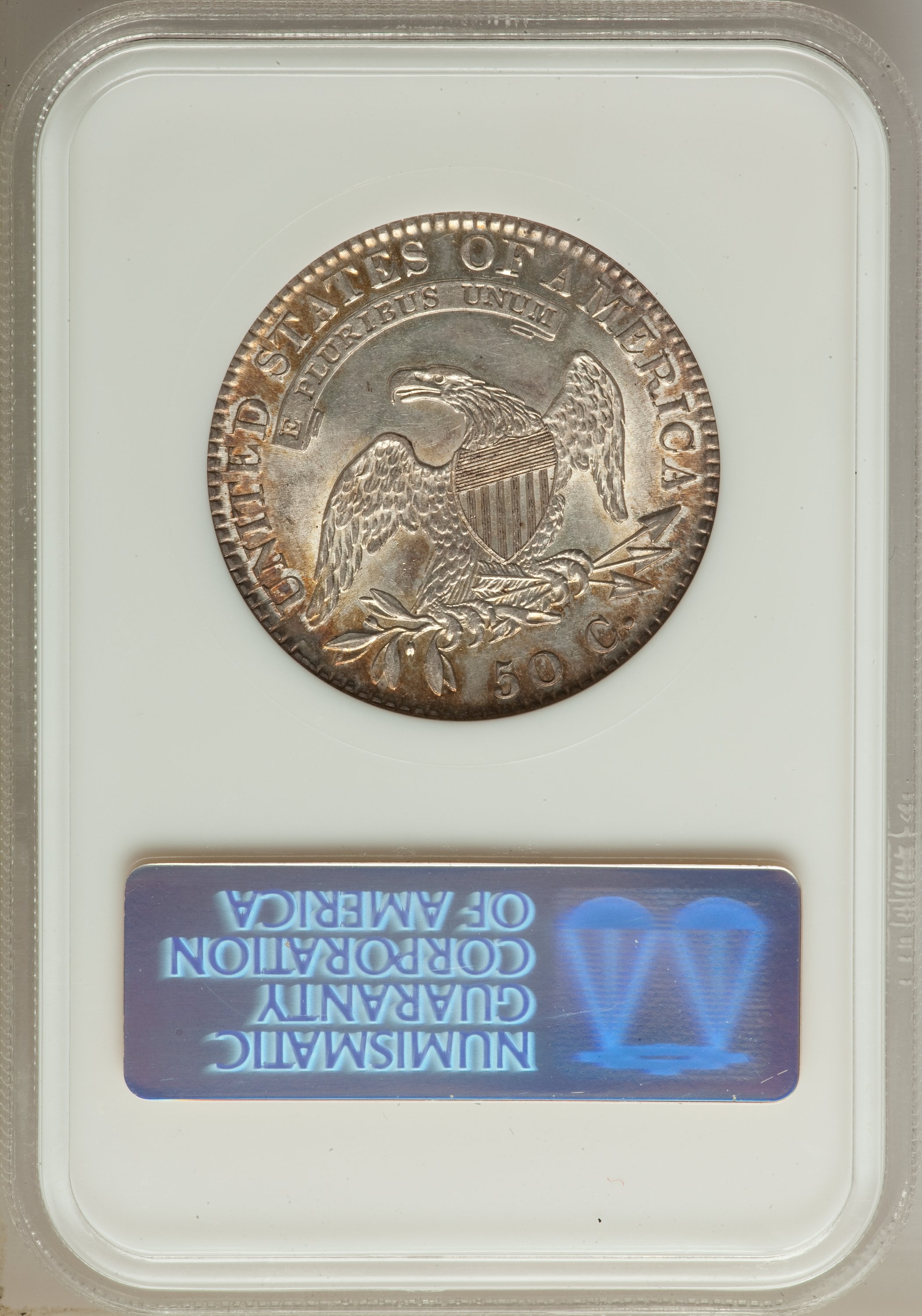 image for: 1821 50C O-103, R.2, AU58 NGC....