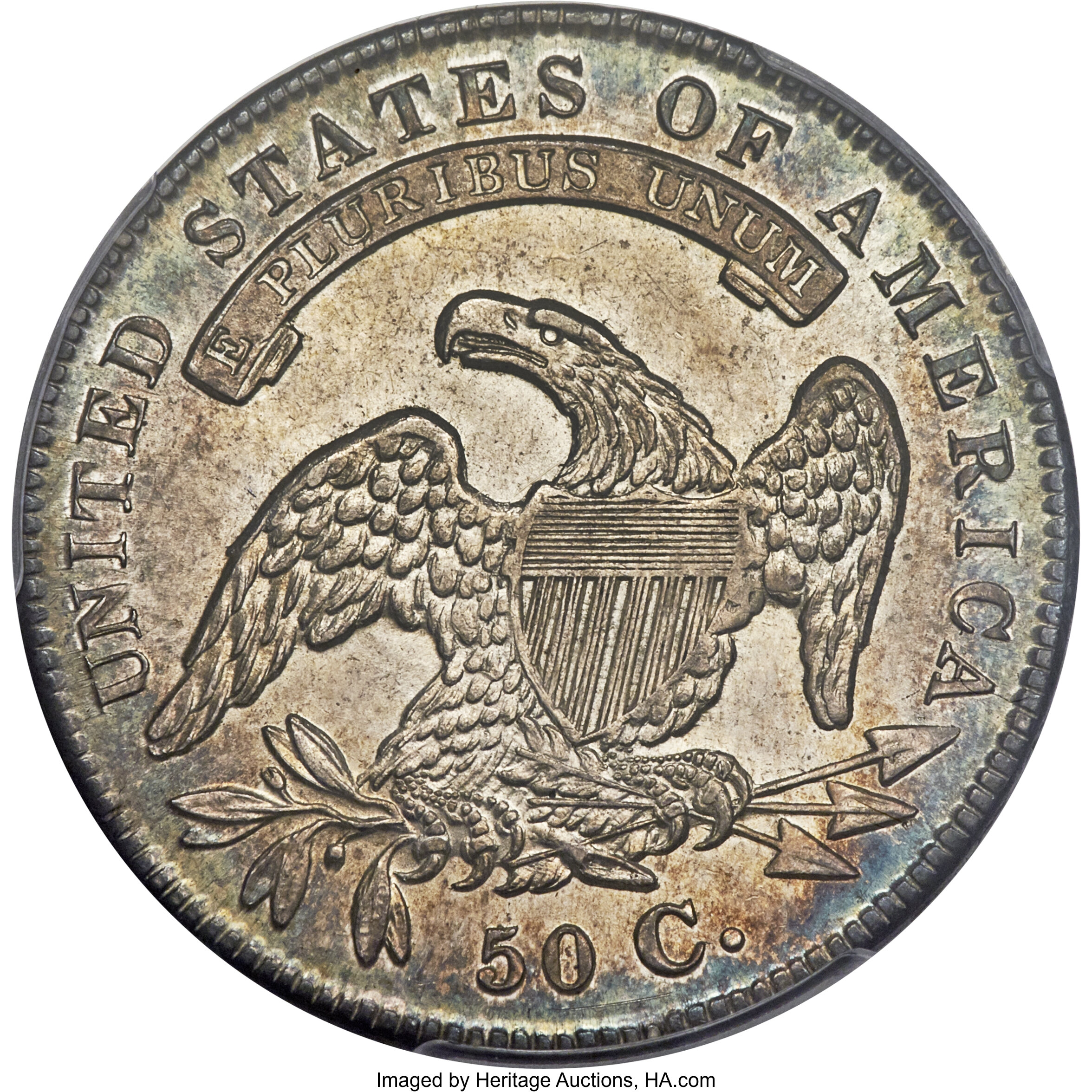 image for: 1834 50C Small Date, Small Letters, O-109, R.1, MS64 PCGS. CAC....