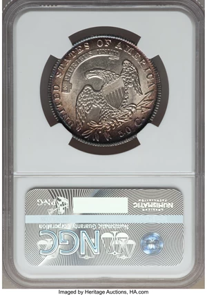 image for: 1835 50C O-101, R.1, MS62 NGC....