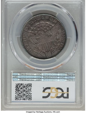 image for: 1803 50C Small 3, Large Reverse Stars, O-104, T-4, R.3, AU58 PCGS. CAC....