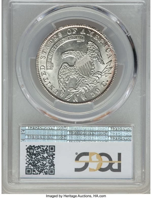 image for: 1835 50C O-101, R.1, AU58 PCGS. PCGS Population: (6/3). NGC Census: (5/7). CDN: $825 Whsle. Bid for problem-free NGC/PCGS A...
