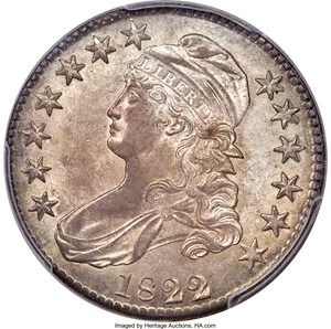 image for: 1822/1 50C O-101, R.1, MS63 PCGS....
