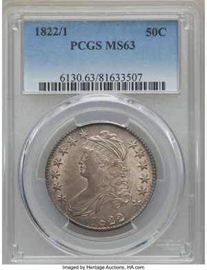 image for: 1822/1 50C O-101, R.1, MS63 PCGS....