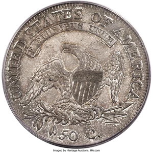 image for: 1809 50C Normal Edge, O-103, R.1, AU58 PCGS. CAC....