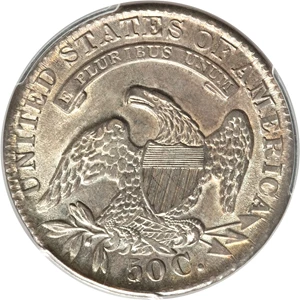 image for: 1834 50C Large Date, Large Letters, O-102, R.1, MS64 PCGS....